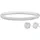 Michael Kors Armband Messing Silber/Zirkonia 8618SET Größe 17 cm