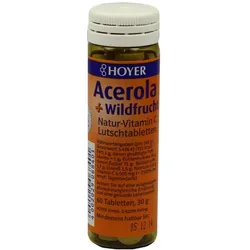 Hoyer Acerola + Wildfrucht Natur-Vitamin C Lutschtabletten 60 St