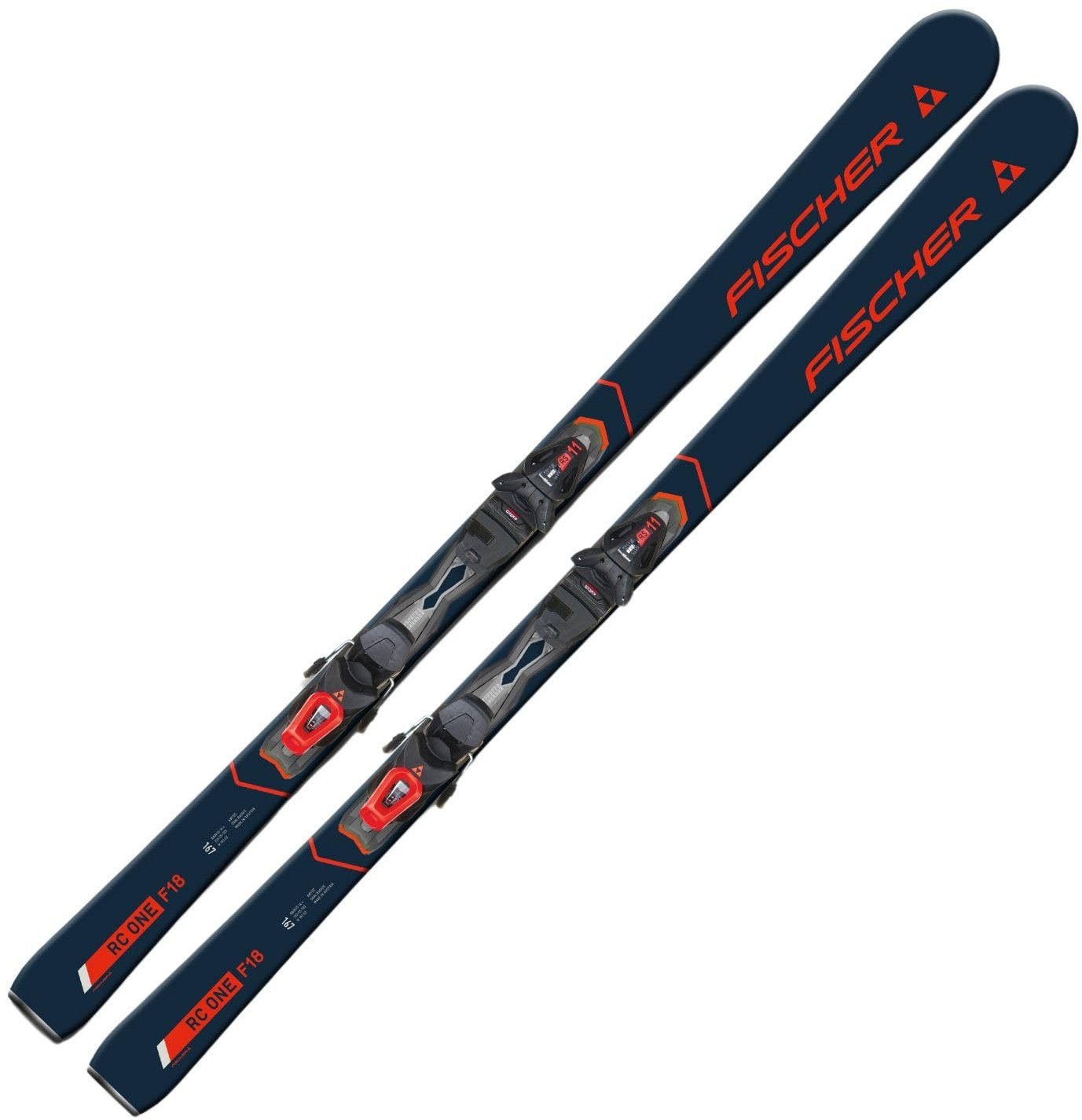 Ski Alpinski Carvingski On-Piste-Rocker - Fischer RC One F18 TPR - 167cm - inkl. Bindung RS11 PR Z3-11 - Modell 2024 - All Mountain Ski - geeignet für Fortgeschrittene Fahrer