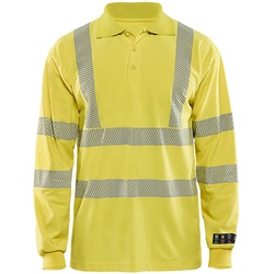 Blakläder Multinorm Polo Shirt langärmelig 3439 1726 in gelb - 3XL