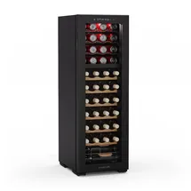 Klarstein Bovella 44 Duo+ Weinkühlschrank – 44 Flaschen, 2 Zonen, 5–18°c, Touch-bedienung, Led-beleuchtung, Uv-schutz, freistehend, Weinklimaschrank