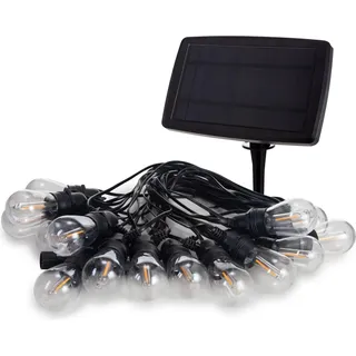 VELLEMAN Solar LED Lichterkette 15 m Schwarz