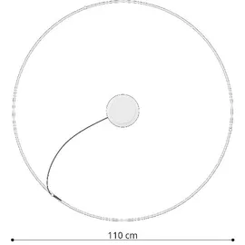 Sollux Lighting Pendellampe Hängeleuchte Esszimmerleuchte LED Ring Designleuchte weiß 4000K
