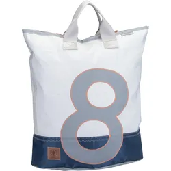 360Grad Ketsch  in Weiß/Balken Blau/Zahl Hellgrau (42.3 Liter), Rucksack / Backpack - Mehrfarbig