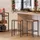 VASAGLE Barhocker 40 x 30 x 65 cm Braun/Schwarz