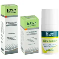  Hans Karrer Reinigungsgel, Hydrocreme und Augenlidcreme