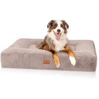 Knuffelwuff Tierbett Hundebett Midland, Orthopädisch grau 80 cm x 100 cm