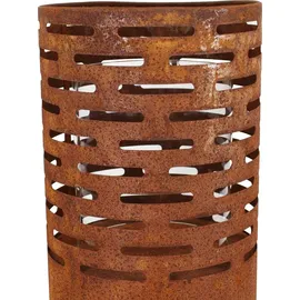 Frank-Flechtwaren Windlicht Rost-Säule, im 2er Set