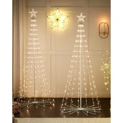 Weihnachtsbeleuchtung mit App 190 cm Transparent IKAMIUT