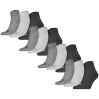 Puma Socken Unisex 12er Pack Stretch-Quarter Plain 12P, grau