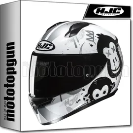 HJC Helmets C10 Geti Schwarz/Weiß/Silber XXS