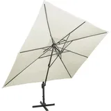 vidaXL Ampelschirm mit Lüftung 400 x 300 cm Sandweiß