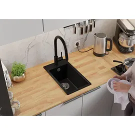 Primagran Riga S020 rechts Einbau Kunststoff schwarz Handbetätigung 280 x 500 mm