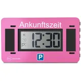 Parkwächter elektronische Parkscheibe Parkwächter Digitale Parkscheibe V2 zugelassen Datenschutz-Funktion rosa