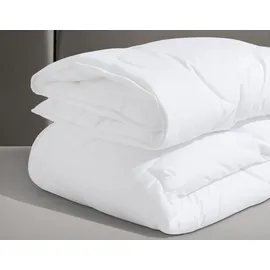 OTTO home Microfaserbettdecke Mondschein, Bettdecke 135x200 cm, 155x220 cm, 200x200 cm, Füllung: Polyester, Bezug: Polyester oder antibakteriellen Microfaser, Bettdecken, Sommer, Winter; allergiker geeignet (Hausstauballergiker) weiß 155 cm x 220 cm