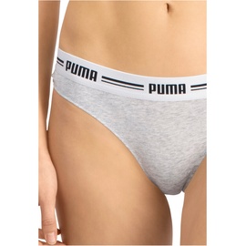 Puma Damen String - Iconic, Soft Cotton Modal Stretch, Vorteilspack Grau M