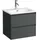 Laufen LUA Komplettset, Waschtisch Waschtischunterschrank, 600x515x440mm, H8600832661041, Farbe: Verkehrsgrau