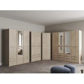 Priess Wäscheschrank Barcelona 94 x 193 x 54 cm Beige/Braun