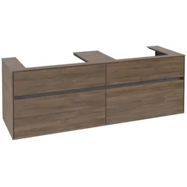 Villeroy & Boch Collaro Waschbeckenunterschrank 160 x 55 cm Arizona Oak