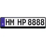 HP Autozubehör Kunststoff Kennzeichenrahmen Schwarz 520 mm x 114 mm