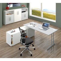 Bürotisch L-Form Ronno mit Anbau