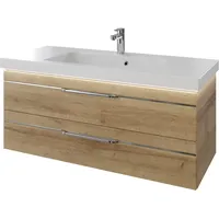 Saphir Waschtisch »Serie Balto Mineralmarmor-Waschtisch mit Unterschrank, 123 cm