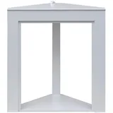 Mobili Rebecca Kaminumrandung, Weiß, Holzwerkstoff, 45x100x90 cm, Kleinmöbel, Kamine & Zubehör, Holzkörbe & Zubehör