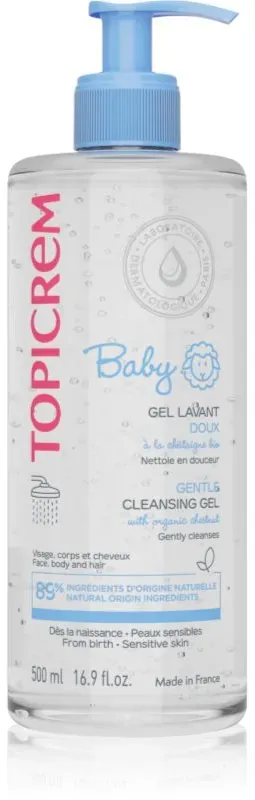 Topicrem BABY My 1st Cleansing Gel 2in1 Reinigungsgel für Haut und Haar für Kinder ab der Geburt 500 ml