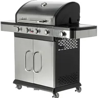 Yato Gasgrill 14,2kW, 4+1 Edelstahl 133 x 57 x