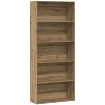 vidaXL Bücherregal Artisan-Eiche 80 x 30 x 189 cm Braun