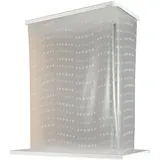 ECO-DuR,4024879010638,1 Paar Ersatzvorhänge ECK Duschrollo 134x62 cm - Shower weiß