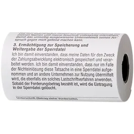 Heipa 50 EC Thermorollen 57 mm x 36 mm x 12 mm in 12 Meter Länge - SEPA Lastschrift