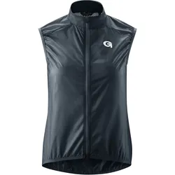 Funktionsweste GONSO "PEZZOLINA", Damen, Gr. 40, blau (nachtblau), 100% Polyester, Westen, Damen Weste, atmungsaktive Radweste, leichte Windweste, Tight Fit