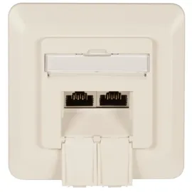 EFB-Elektronik Datendose Cat.6A 500MHz rechts/links, Unterputz, 2xRJ45, RAL9010 ET-25130.1V1