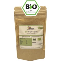 Bio Ceylon Zimt gemahlen - Typ Ceylon - Premium Qualität, keimreduziert, glutenfrei, laktosefrei, laborgeprüft, vegan, Zimt 100% naturrein, schonend getrocknet und gemahlen (100g)