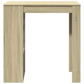 vidaXL Bartisch mit Regal 102 x 50 x 103,5 cm Braun