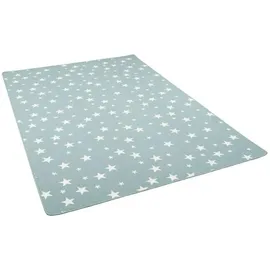 Snapstyle Kinder Spiel Teppich Sterne Mintgrün 80x400cm
