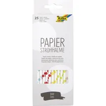 Folia 25 folia Strohhalme BOLD DOTS farbsortiert