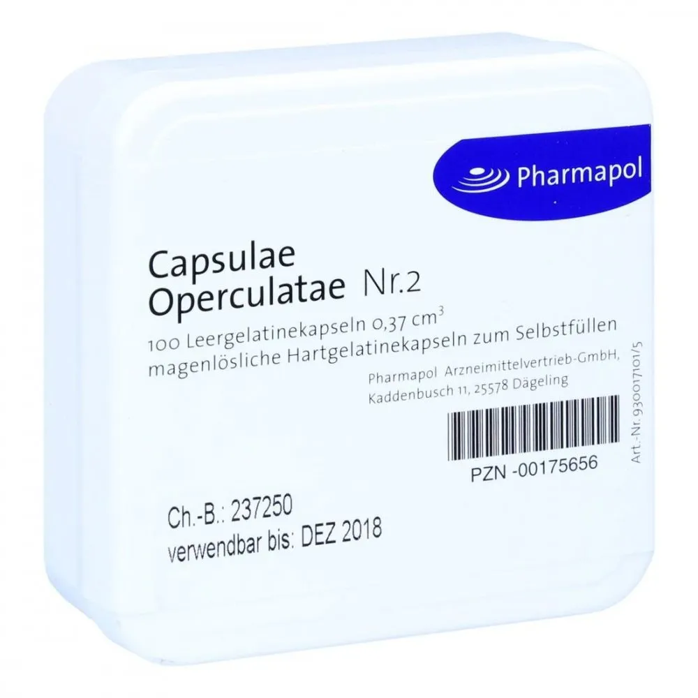 Capsulae Operculatae Kapseln Nummer 2 0,37