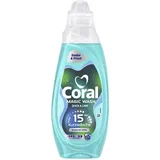 Coral Magic Wash Quick & Care Waschmittel Universal Clean Flüssigwaschmittel für 15 Minuten Kurzwäsche mit PRO-S Technologie 21 WL