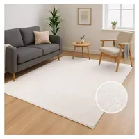 Carpet City Waschbarer Teppich Einfarbig Kurzflor - 80x140 cm