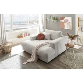 KAWOLA Sessel MADELINE Feincord 150 x 86 x 170 cm Weiß