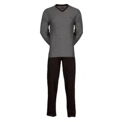 JBS Pyjamas Jersey Grau Baumwolle 3XL Herren