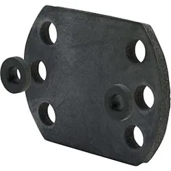 Viega Gummiplattenset 684211 mit Schallschutz für M4 Schrauben, für Wandscheibe