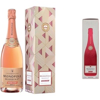 Heidsieck & Co. Monopole Rosé Top Brut Champagner mit Geschenkverpackung, 750ml (1er Pack) & Red Top Sec Champagner mit Geschenkverpackung, 750ml