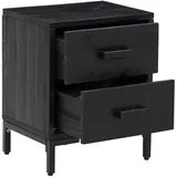 vidaXL Nachtschrank 40 x 30 x 55 cm Schwarz