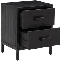 vidaXL Nachtschrank 40 x 30 x 55 cm Schwarz