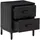 vidaXL Nachtschrank 40 x 30 x 55 cm Schwarz