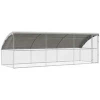 VidaXL Hühnerkäfig Silber 600 x 200 x 198.5 cm