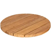 deVries "LAZY SUSAN" Drehteller aus Teakolz 6 Latten rustikale Optik